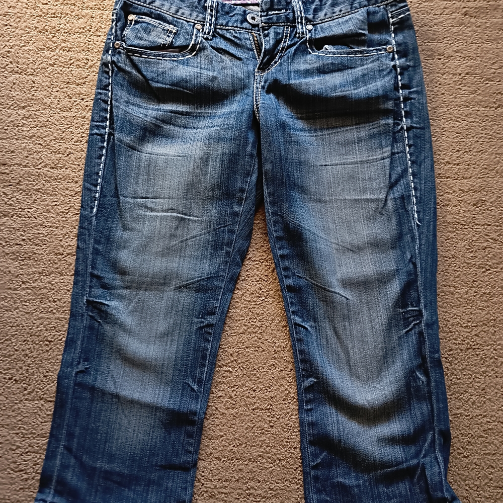 Maurices Dark Blue Ankle Jeans